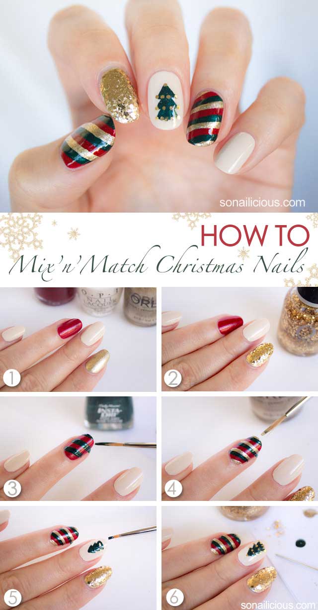 Easy Christmas Nail Designs Tutorials 2019 Step By Step | FashionEven