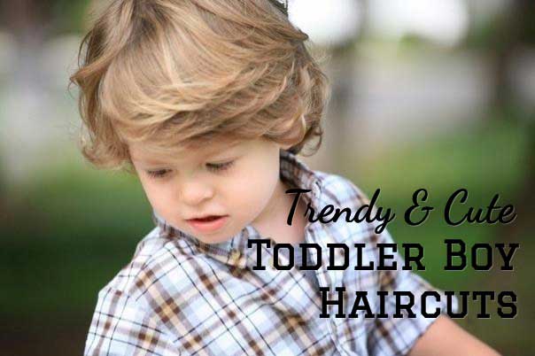 Trendy haircut for toddler boy