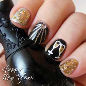 latest new year nail art designs