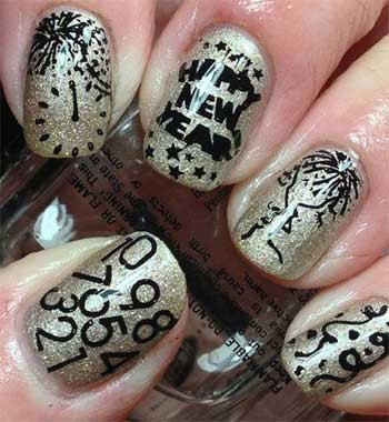 latest new year nail art designs