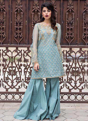 sharara with short frock 2018