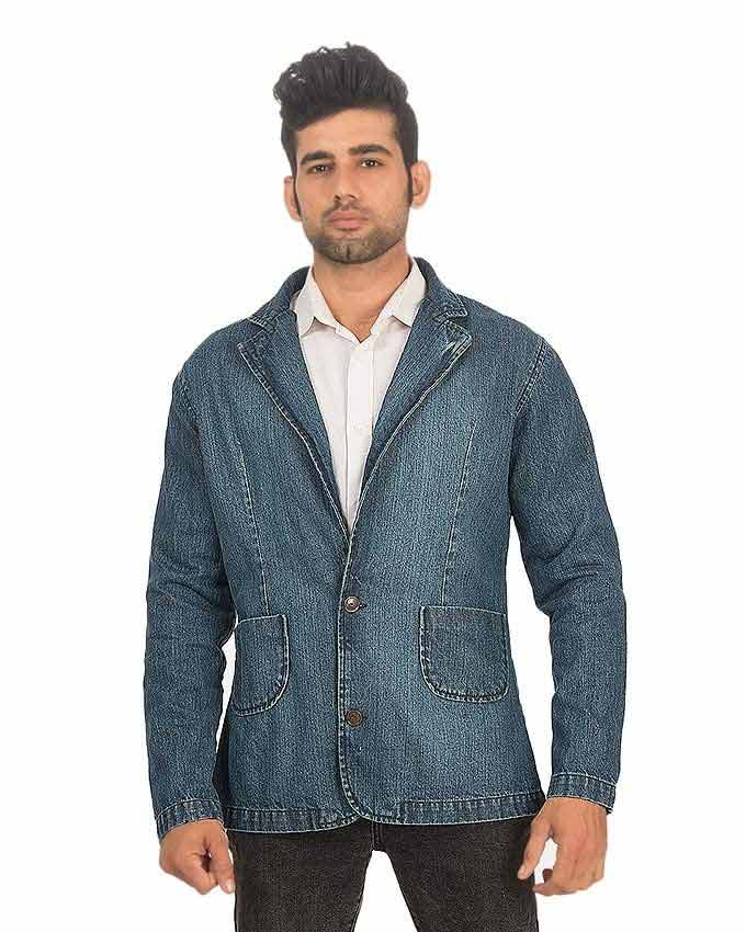 best blue denim winter casual coats for men in Pakistan 2018