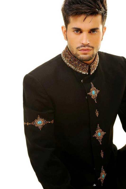 latest pakistani men spiky medium hairstyles 2017 for mehndi function