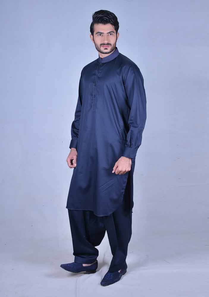 stylish royal blue best pakistani men kurta shalwar kameez designs 2017