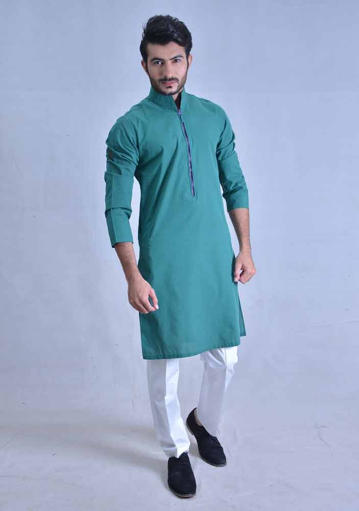 new sea green best pakistani men kurta shalwar kameez designs 2017 with white pajama pants