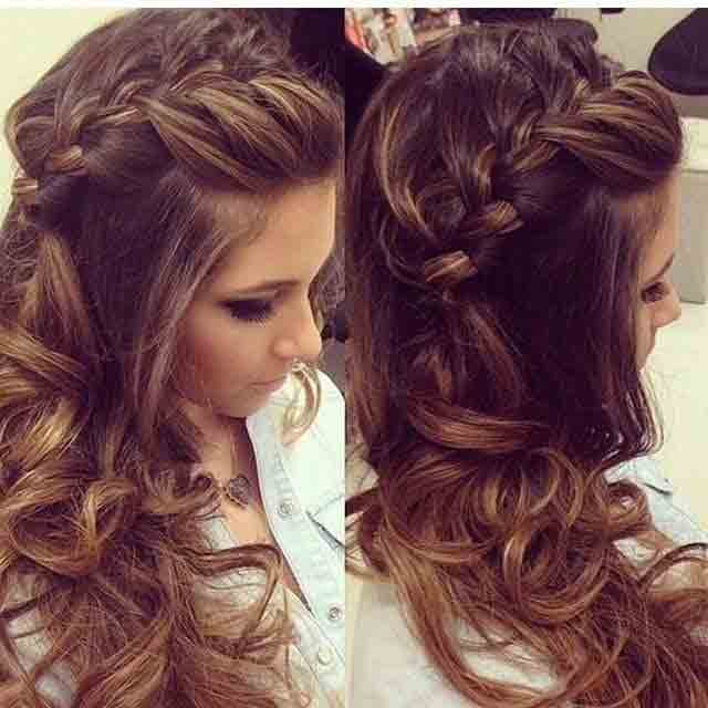 best twisted and braided hairstyle with curls for medium hairstyle eid hairstyles 2017 for pakistani girls