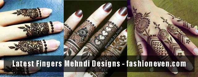 Simple and easy finger mehndi designs 