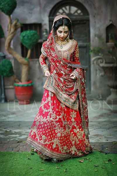 Pakistani dupatta style best bridal dupatta setting styles 2017