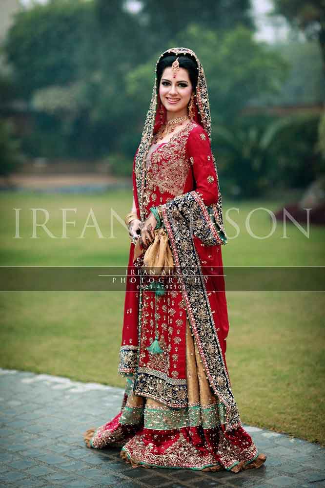 Latest Pakistani dupatta style best bridal dupatta setting styles 2017