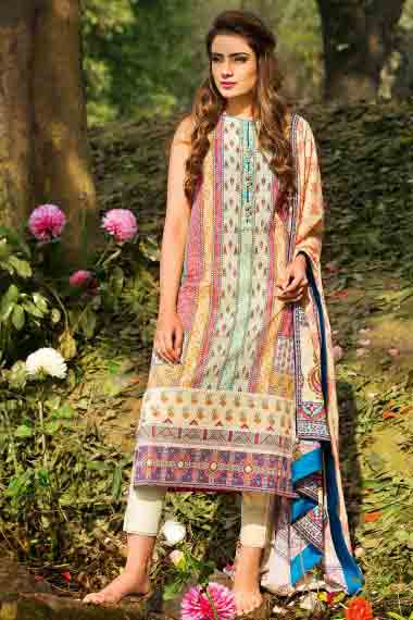 alkaram latest long shirtwith white pajama new summer lawn dresses 2017 for Pakistani girls