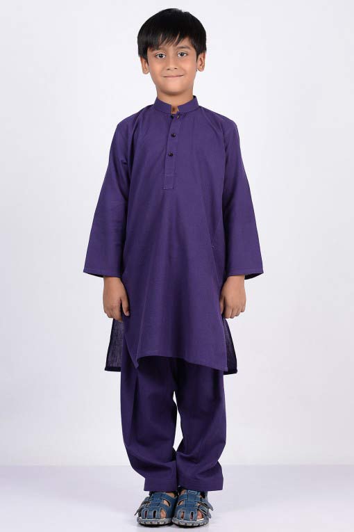 blue latest little boys kurta shalwar kameez designs 2017 for summer in Pakistan