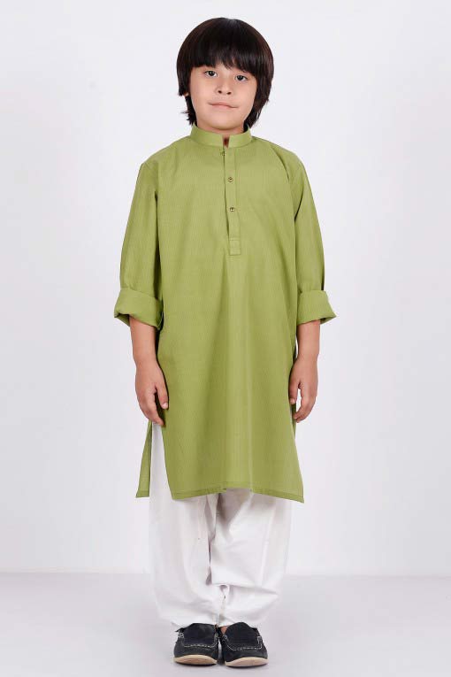 best light green kurta with white shalwar latest little boys kurta shalwar kameez designs 2017 for summer in Pakistan