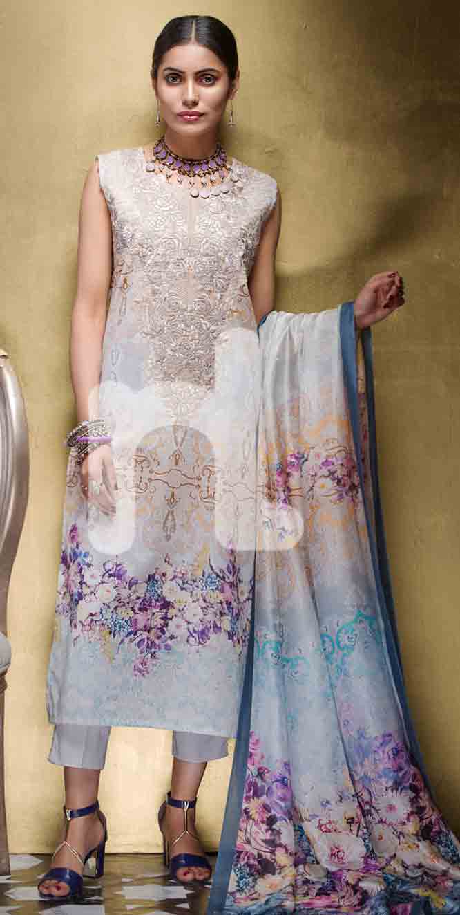 Latest girls eid dresses 2017 in Pakistan by Nishat Linen