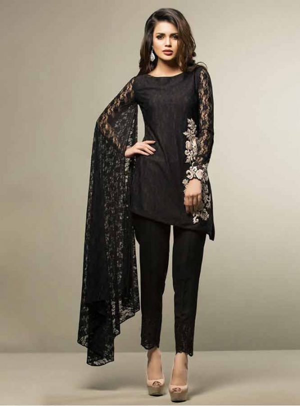 long new pattern gown