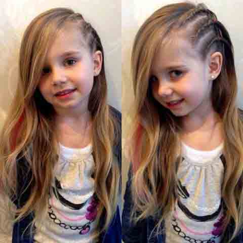 side part braided hairstyles for long hair little girls hairstyles for eid party 2017