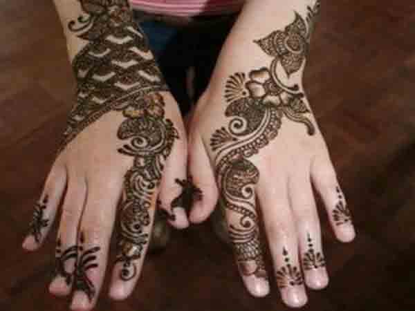 Easy back hand simple Pakistani mehndi designs 2017 for eid