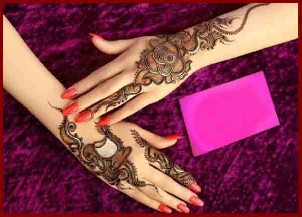 Beautiful back hand latest simple Pakistani mehndi designs 2017 for eid