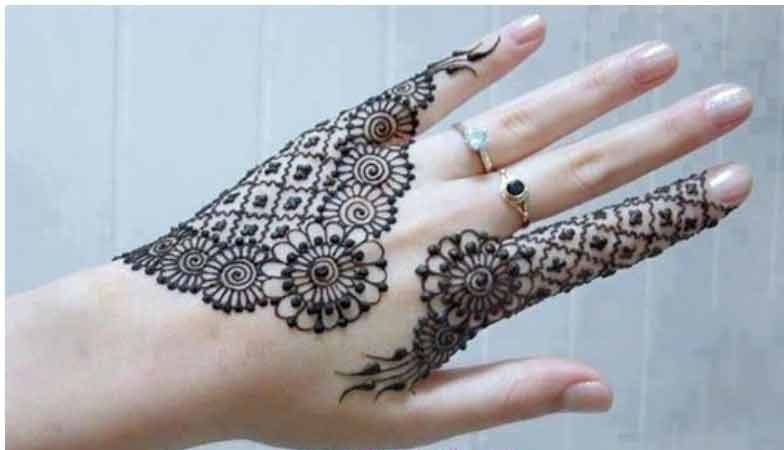 simple Pakistani mehndi designs for eid 2017 for back hand