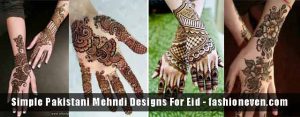 different mehndi styles of front hand and back hand simple Pakistani mehndi designs 2017 for eid