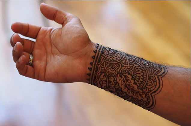 wrist mehndi designs for men 2017