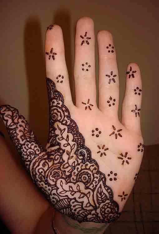 front hand half mehndi designs for men 2017