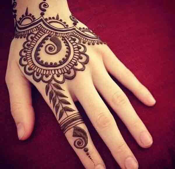 best back hand mehndi designs for men 2017