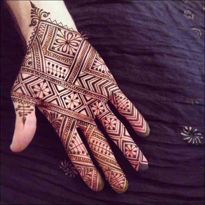 latest asymmetric mehndi designs for men 2017