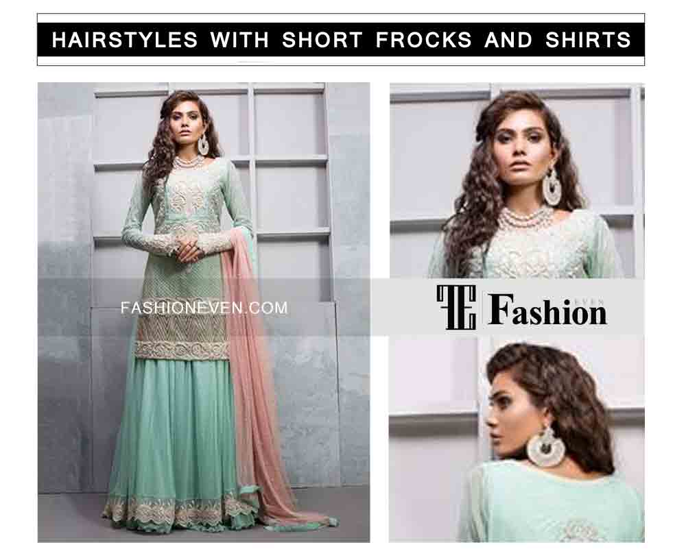 latest curls hairstyles eid party hairstyles with short frocks shirts and peplum