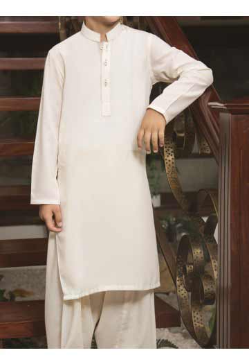 J J white kameez shalwar latest eid dresses for little boys in Pakistan 2017