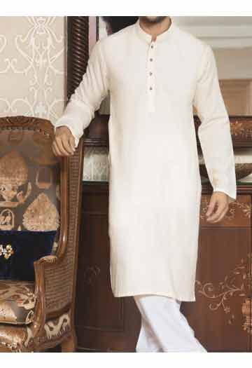 latest off white men eid kurta shalwar kameez and waistcoat dress designs 2017 by Junaid Jamshed