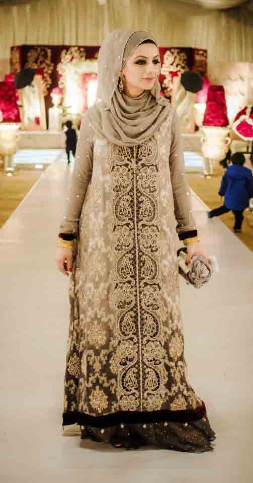 latest designer hijab collection new eid party hijab style 2017