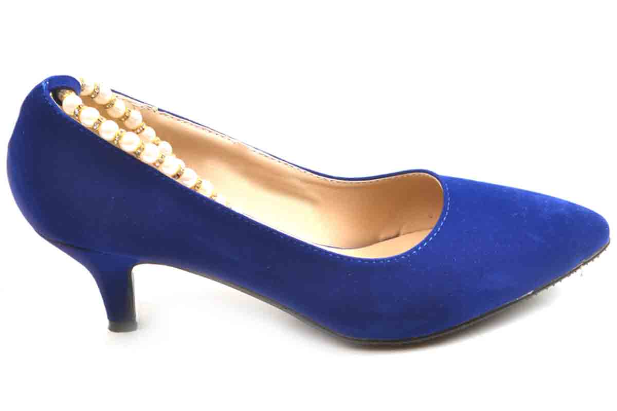 Blue eid court shoes latest women shoes for eid 2017 metro party shoes
