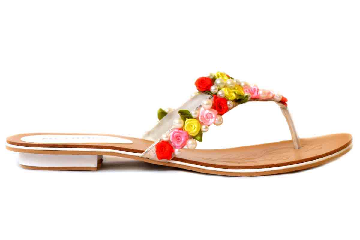 Floral eid flat latest women shoes for eid 2017 metro party shoes