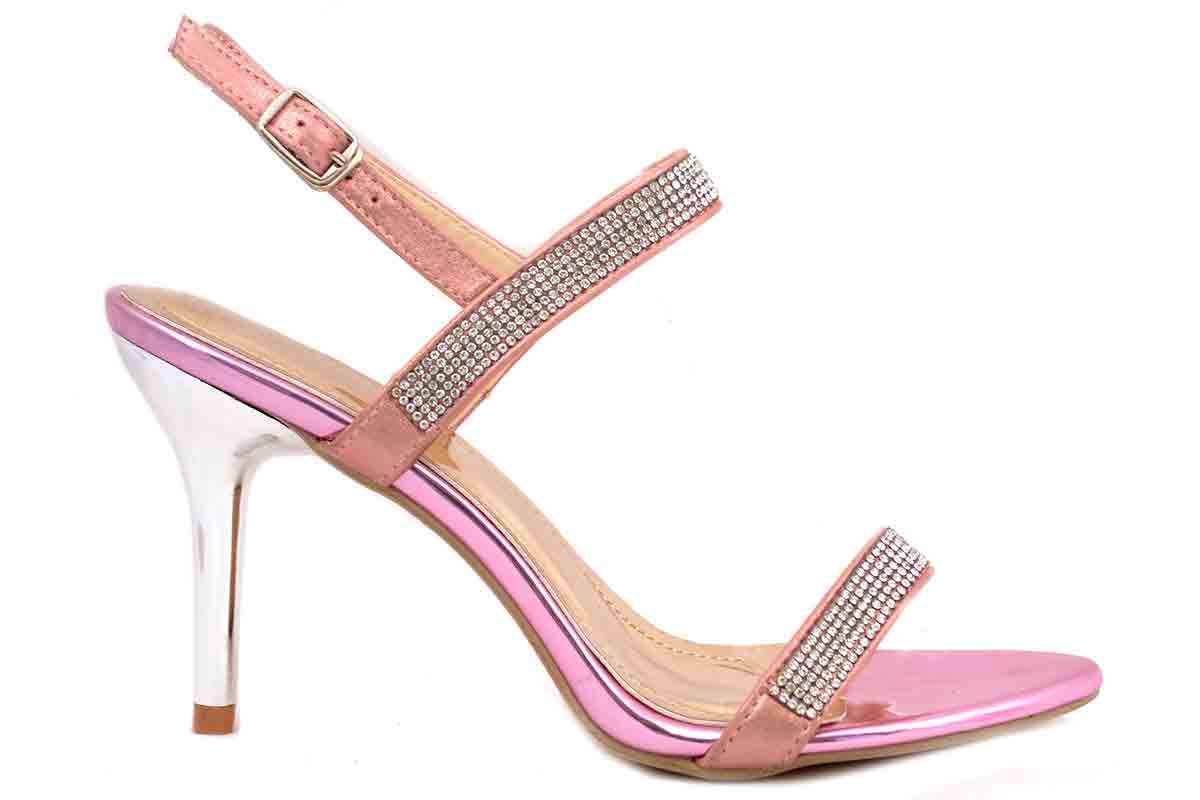 Pink eid high heels latest women shoes for eid 2017 metro party shoes