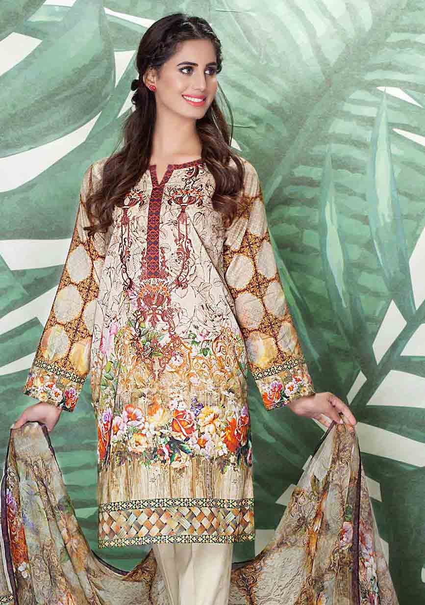 So kamal off white kameez shalwar new eid dress designs for girls in Pakistan 2017