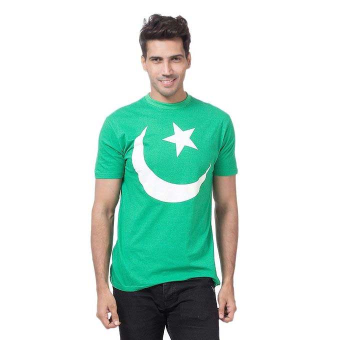 Chand sitara green and white shirt for Pakistan independence day dresses for boys 2017