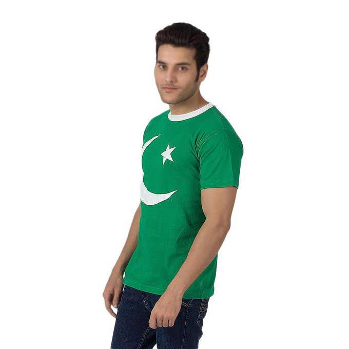 Green shirt with moon and star for Pakistan independence day dresses for boys 2017