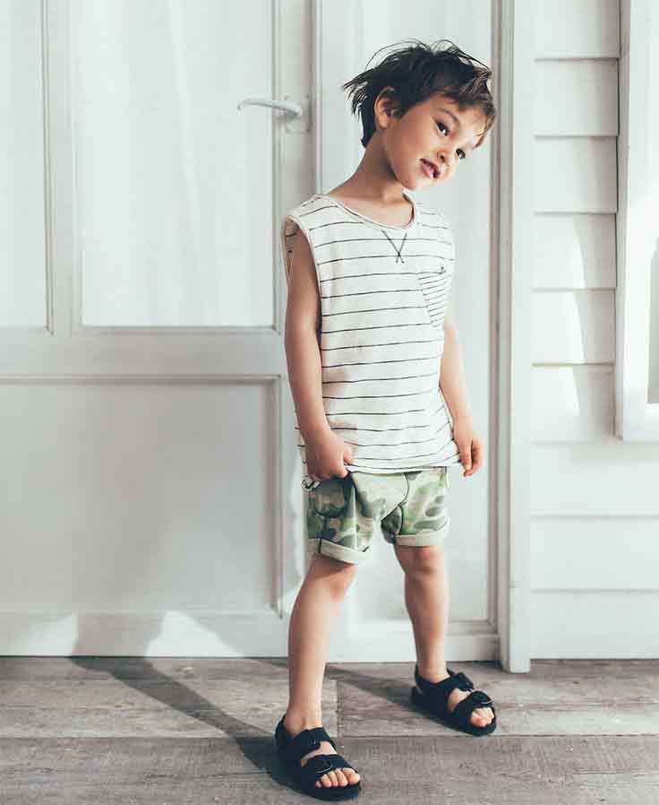 White shirt with green shorts for 14th august dresses for baby boys in Pakistan 2017