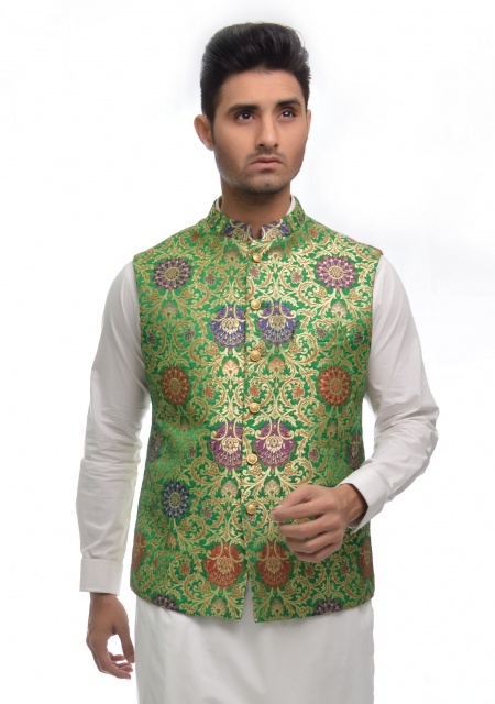 14 august waistcoat for boys in Pakistan 2017 green and white waistcoat shalwar kameez