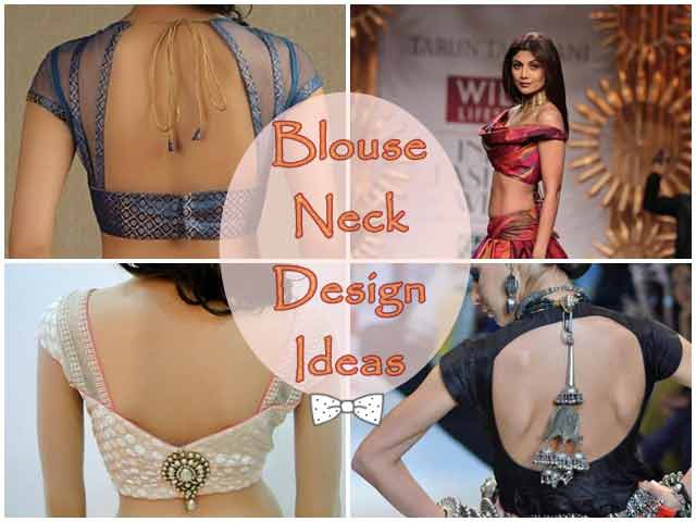 Latest saree blouse styles for Indian saree blouse designs 2017