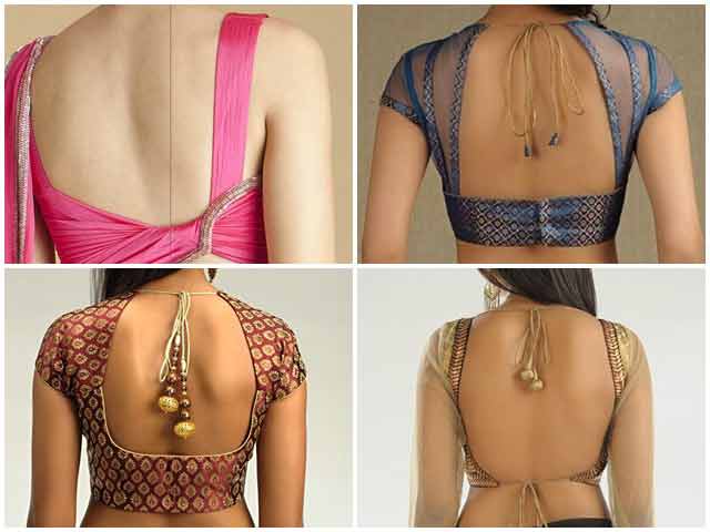Indian Saree Blouse Designs In 2020 For Front And Back Neck