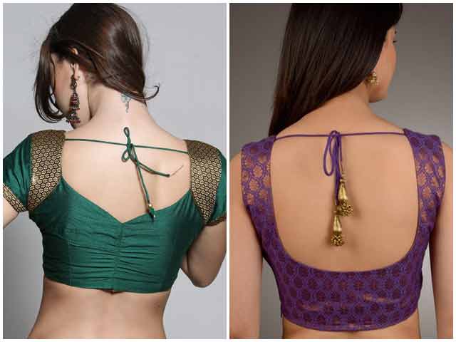 Back blouse styles for Indian saree blouse designs 2017