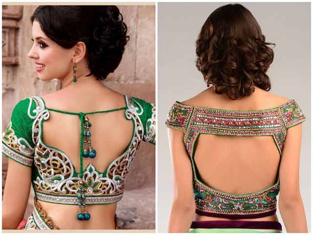 New back style of blouse for Indian saree blouse designs 2017