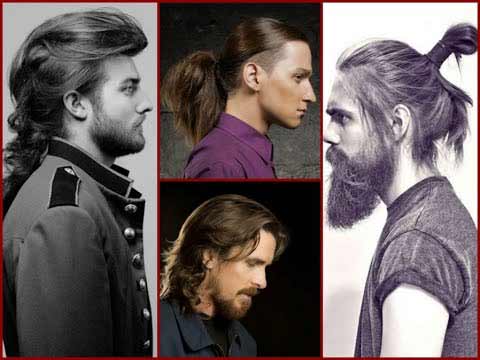 shoulder length ponytail and hair bun best long haircuts and hairstyles for men in 2017