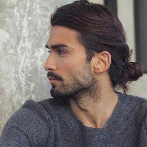 Twisted side bun best long haircuts and hairstyles for men in 2017