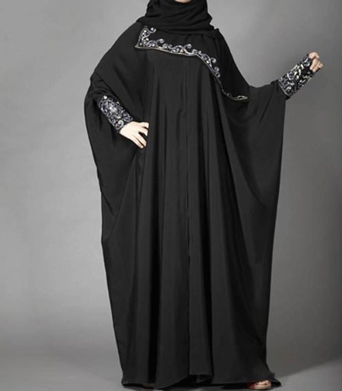 Lace style new stylish black abaya designs 2017 for girls