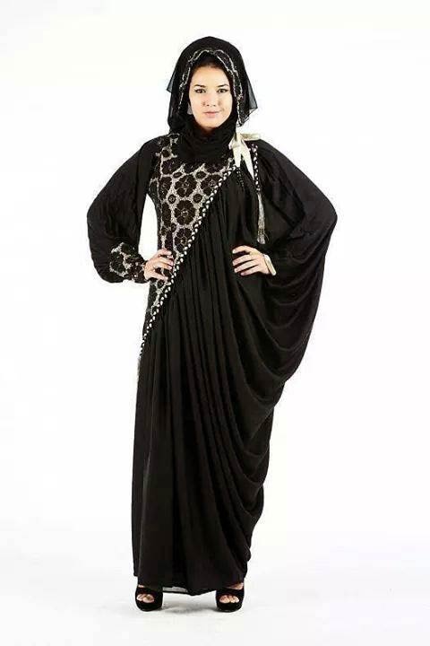 New stylish black abaya designs 2017 for girls