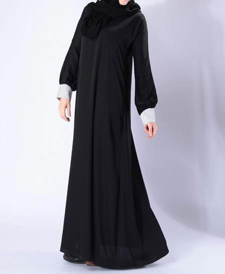 Best and new stylish black abaya designs 2017 for girls