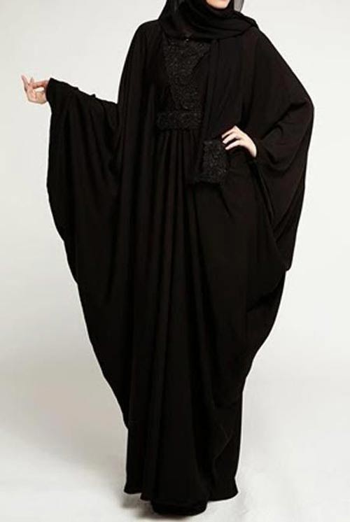 Stylish black abaya designs 2017 for girls