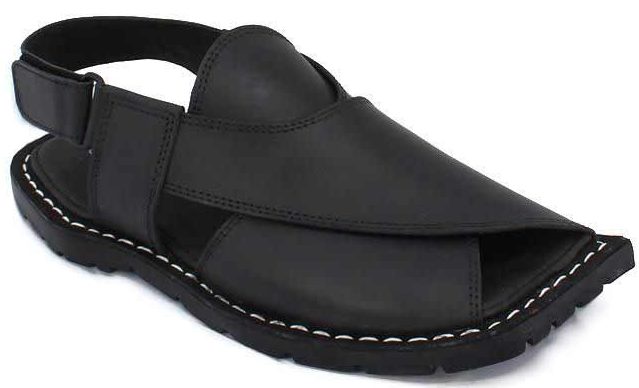 Black Peshawari chappal designs 2017 for men